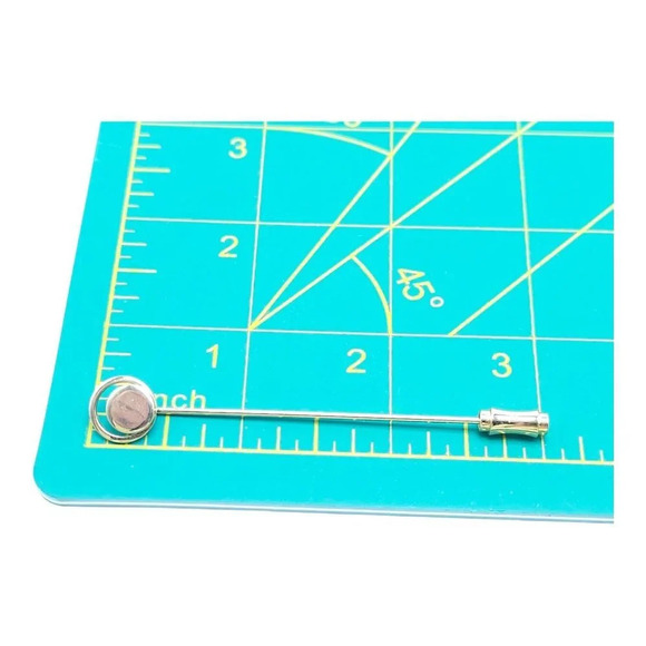 Marked SC Sarah Coventry Circle Lapel Stick Hat Pin Gold Tone Vintage - Picture 5 of 6